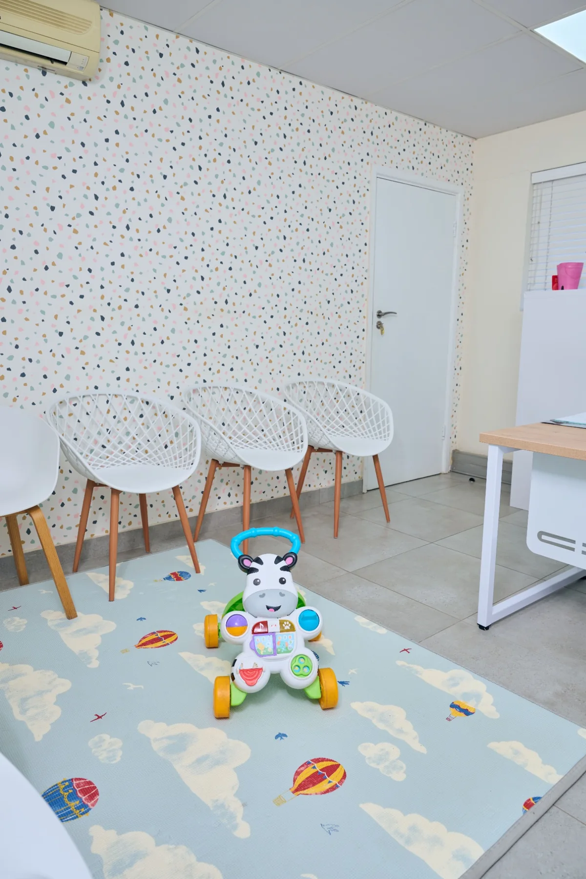 The child-friendly waiting area at Dr. Zinzi Mthethwa’s practice